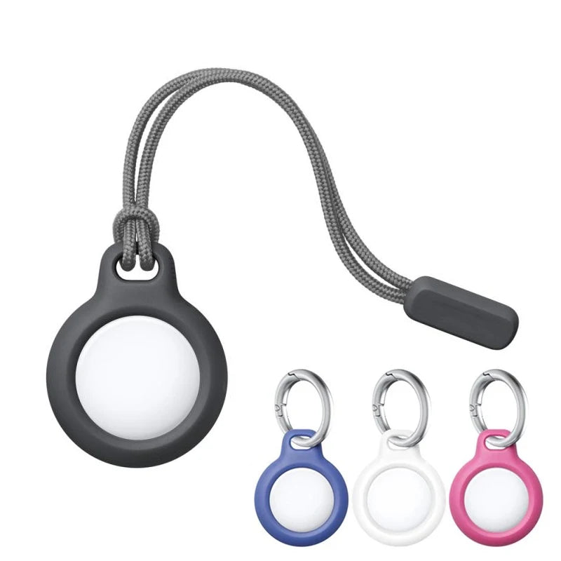 for AirTag Secure Holder with Key Ring Durable Scratch Resistant Protective AirTag Case Keychain Accessory For Keys, Pets Dog Zpaxo