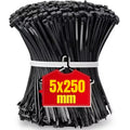 Strong Nylon Cable Tie Self-locking Cord Ties Adjustable Cables Zpaxo 5x250MM 500PCS