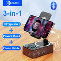3-in-1 Bluetooth 5 3 Speaker Tablet Holder Foldable Wireless Support Zpaxo 3-in-1 for Phone Speaker