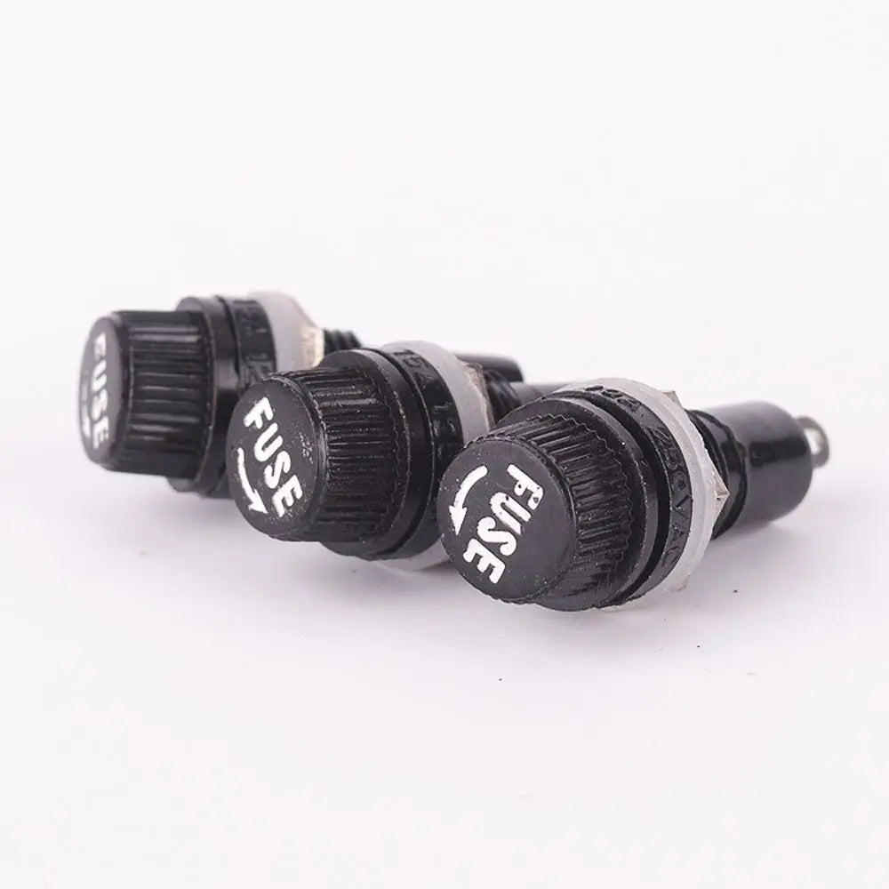 5 Glass Fuse Holders 5x20 Insurance Tube Socket Holder Panel Mount Zpaxo