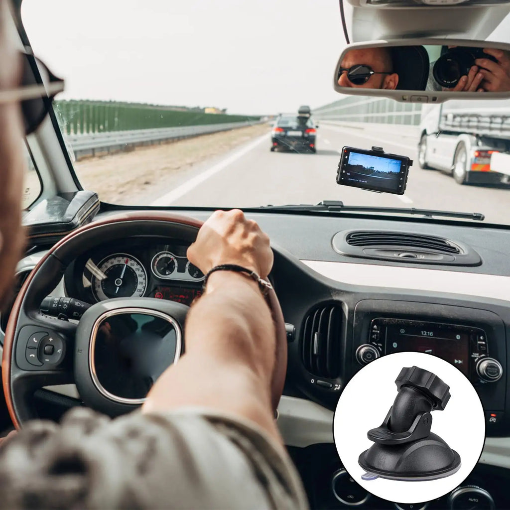 Car Camera Mount Rotatable Bracket Suction Cup Dash Cam Replacement Zpaxo