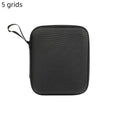 CM4 5 6 7 8 Compartments Adjustable Glasses Organizer Portable Black Zpaxo 5 grids