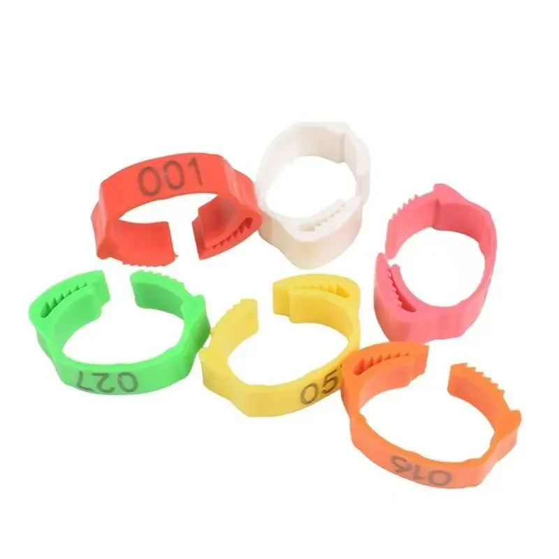 Chicken Foot Ring Label Buckle Plastic Adjustable Poultry Leg Snap Zpaxo
