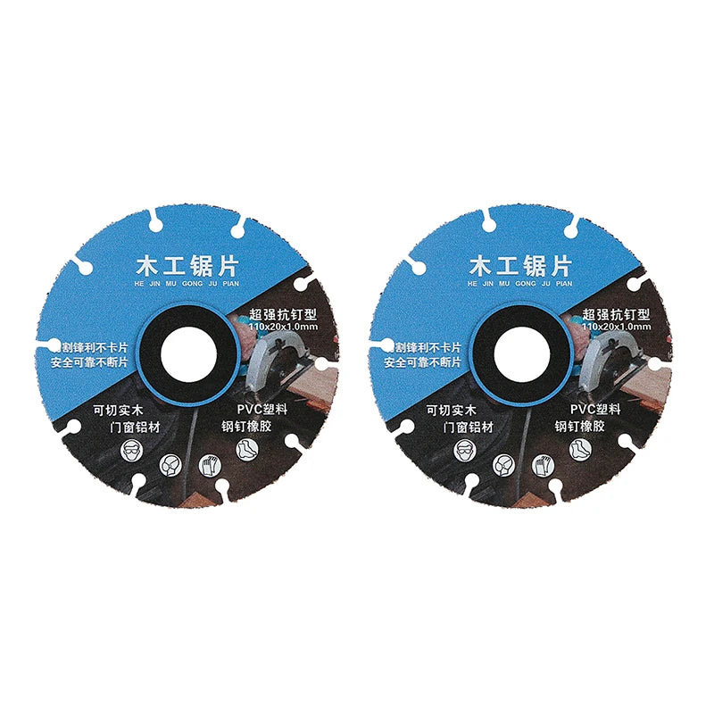 1 2 3 Woodworking Special Saw Blade Brazed Multipurpose Circular Zpaxo 2Pcs
