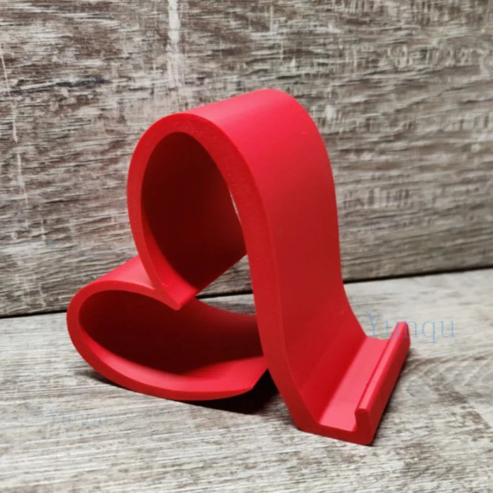 One Heart-shaped Phone Stand 3D Printed Universal Tablet Elegant Zpaxo Red