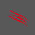 Car Styling Headlights Personalized Stickers Monster Claw Scratch Zpaxo red