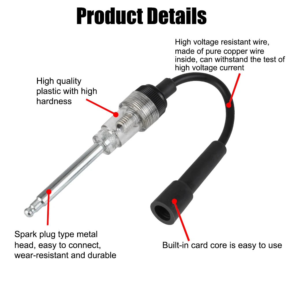 Repair Tools Ignition System Coil Engine Test In-line Igniton Spark Zpaxo