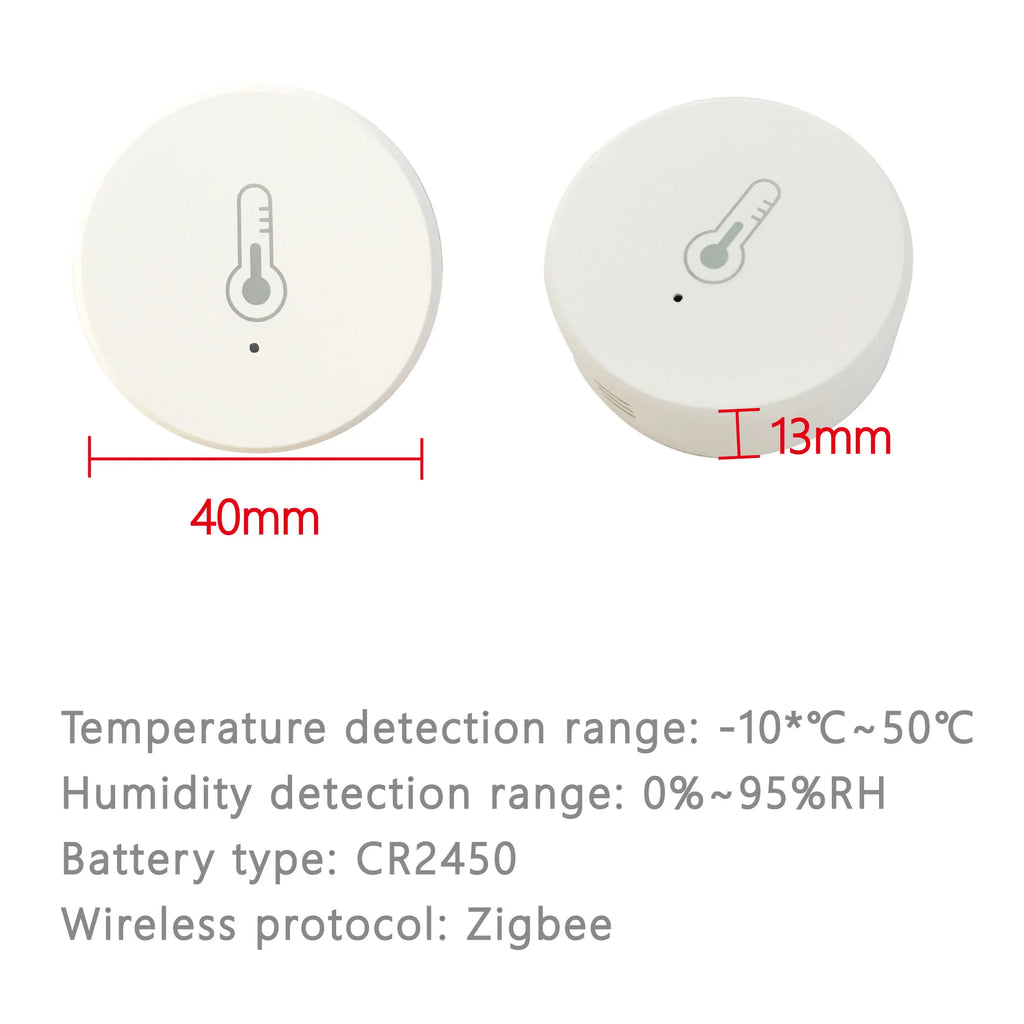 Tuya Smart Zigbee Temperature Humidity Sensor Battery Power Indoor Zpaxo