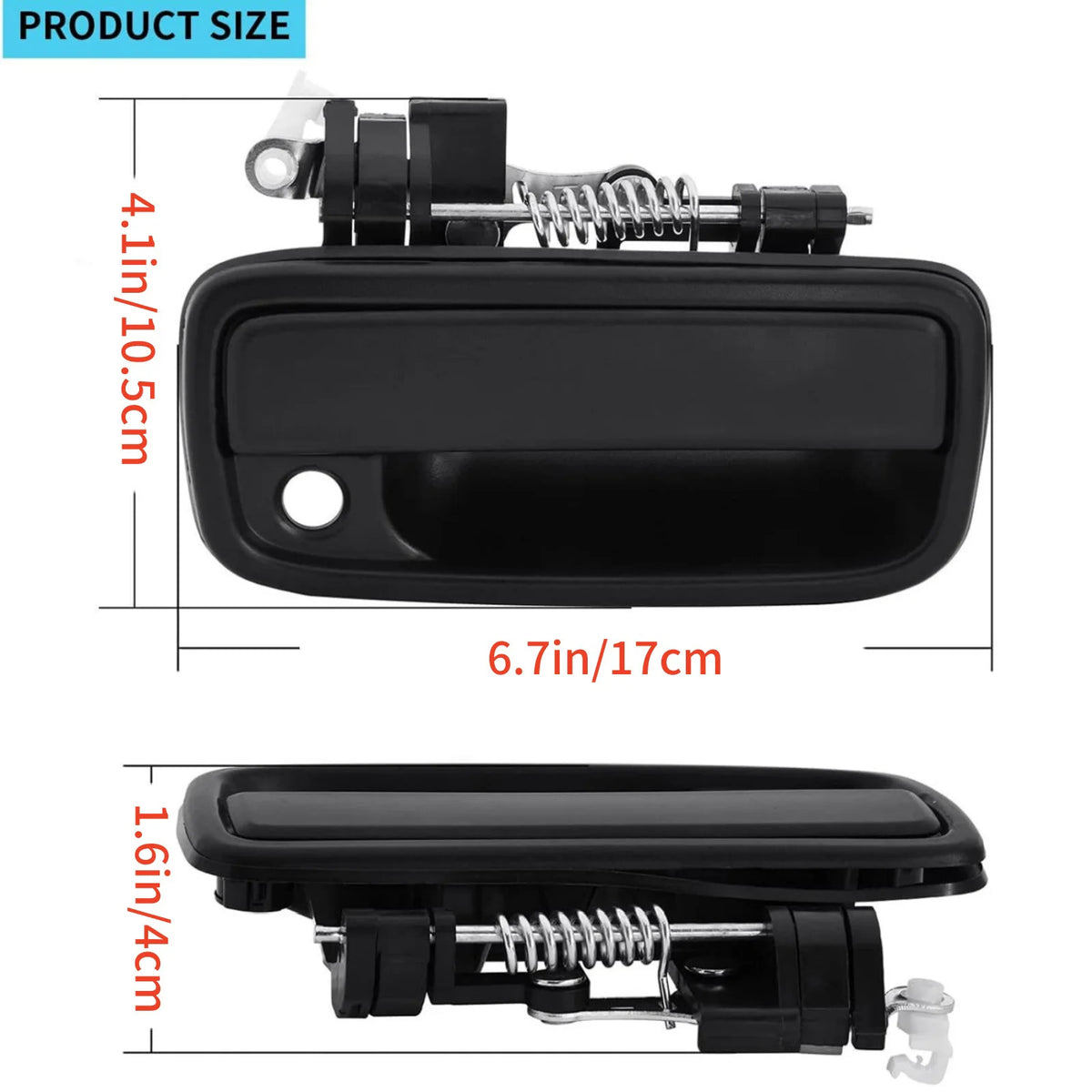 Front Left Right Outside Exterior Door Handle 69220-35020 Replacement Zpaxo