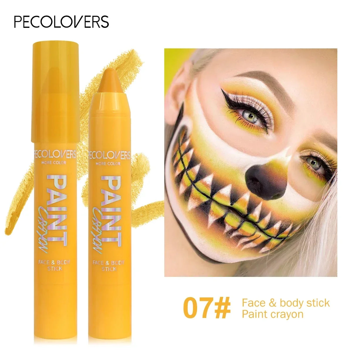 1PC Vibrant Facial Paint Sticks – High Pigment, Stackable, Long-lasting, Suitable for Easter Makeup, Easy to Use Zpaxo 07