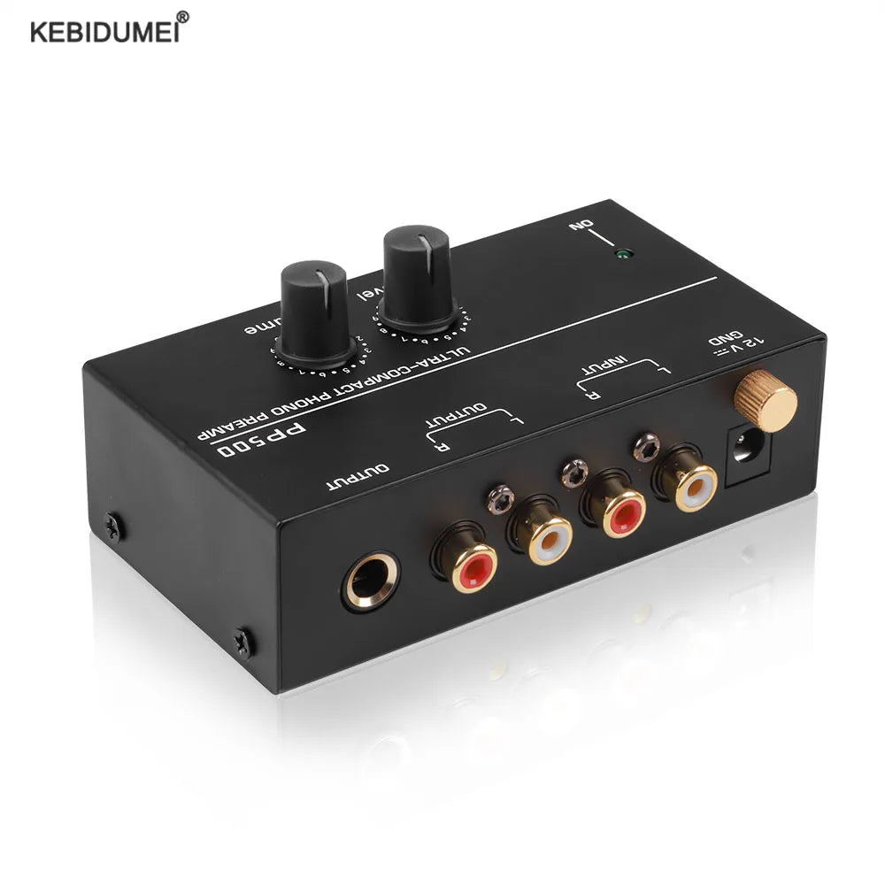 Ultra-compact Phono Preamp Pre Amp Preamplifier Level Volume Control Zpaxo