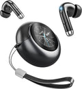 Wireless Earbuds ENC Noise Cancelling Ear Buds Smart Touchscreen Case Zpaxo black