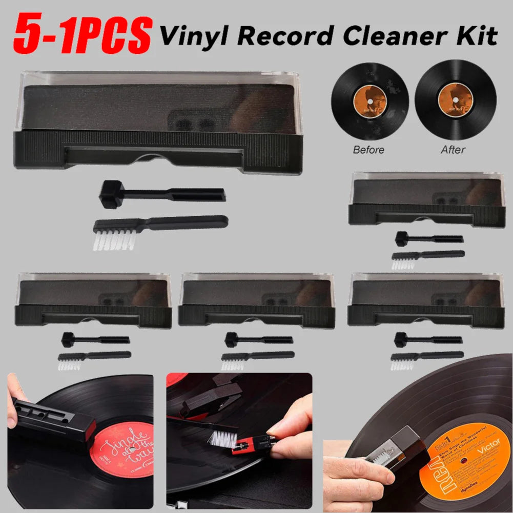 5- Vinyl Records Cleaner Anti Static Cleaning Brush Dust-remover LP Zpaxo