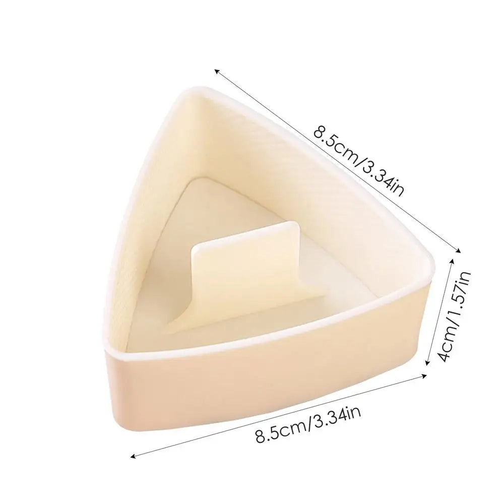 Rice Ball Mold Triangle Maker Onigiri Shaper Non-sticky Smooth Home Zpaxo Beige