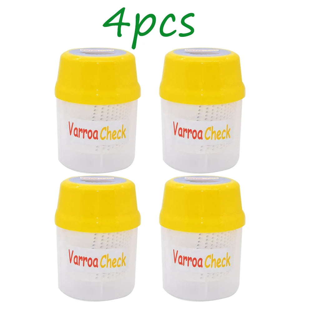 Beehive Varroa Test Shaker Comfortable Use Beekeeping Beekeeper Mite Zpaxo 4pcs