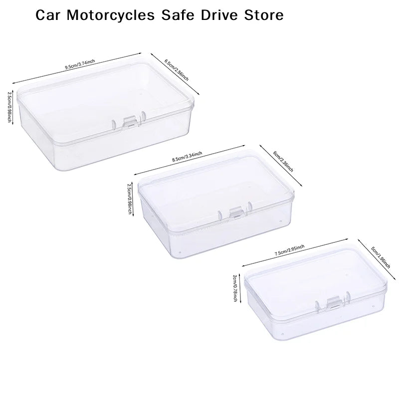 CM1 Transparent Fruit Fork Storage Box Plastic Electronic Components Zpaxo