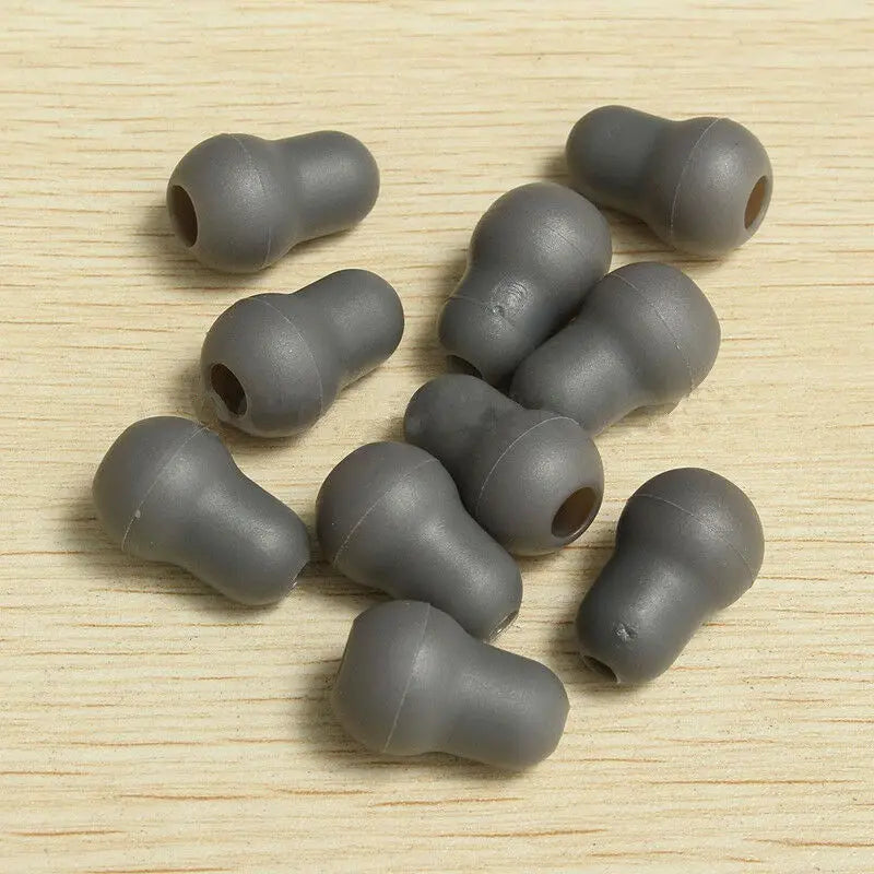 Lot Soft Silicone Black Gray Ear Tips Replacement Earplug Earpieces Zpaxo GRAY