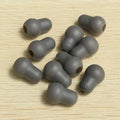 Lot Soft Silicone Black Gray Ear Tips Replacement Earplug Earpieces Zpaxo GRAY