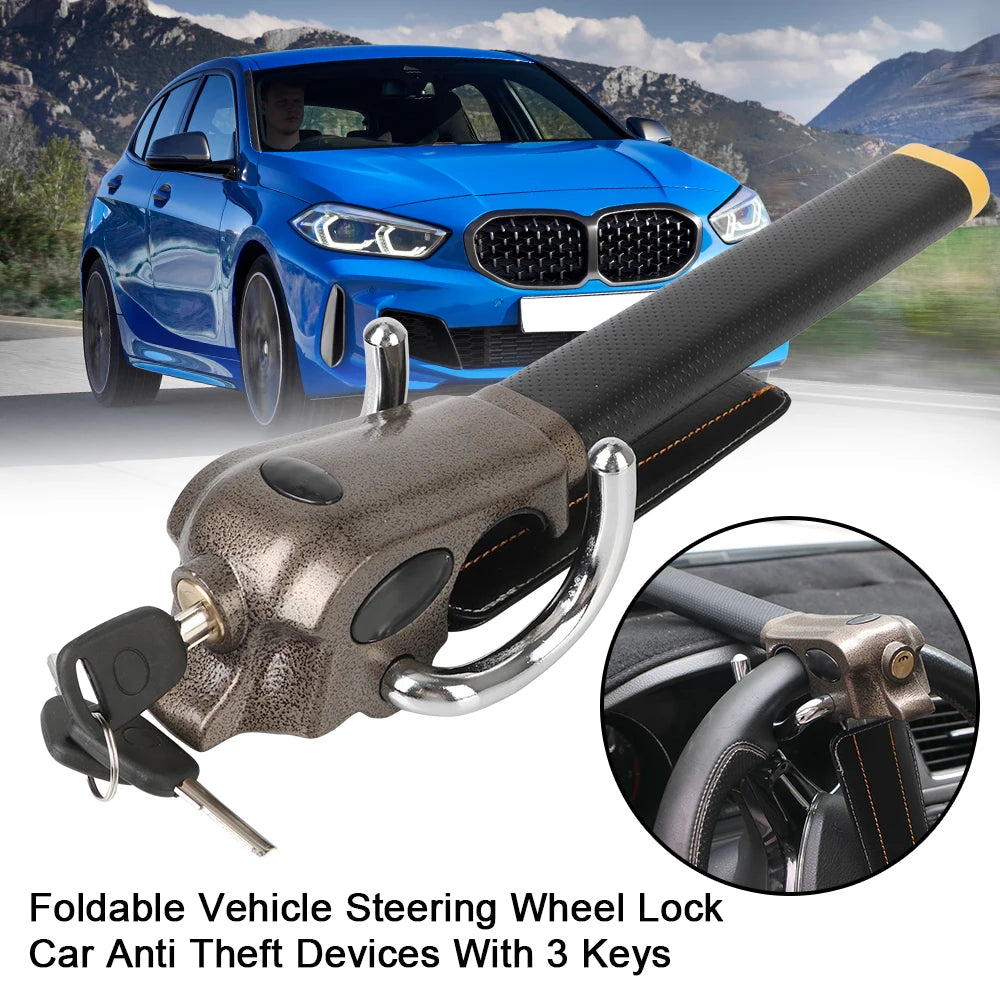 Automobile Steering Lock Car Accessories Foldable Wheel Anti-theft Zpaxo