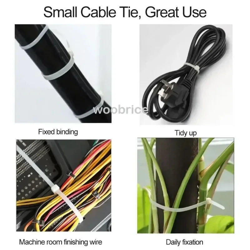 Plastic Clamping Collar Cable Tie Clamping Scratch Cable Attache Cable Velcro Self Locking Nylon Cables Ties Fastening Zpaxo