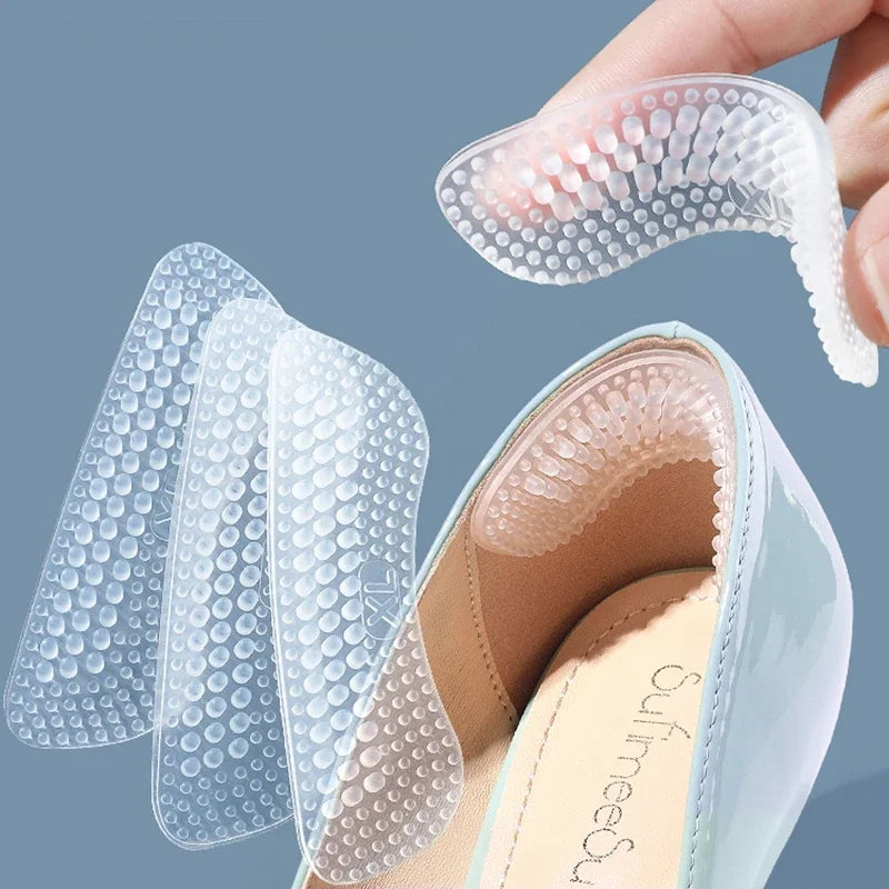 1 Pair Silicone Heel Shoe Stickers Non-slip Soft Protective Case Zpaxo