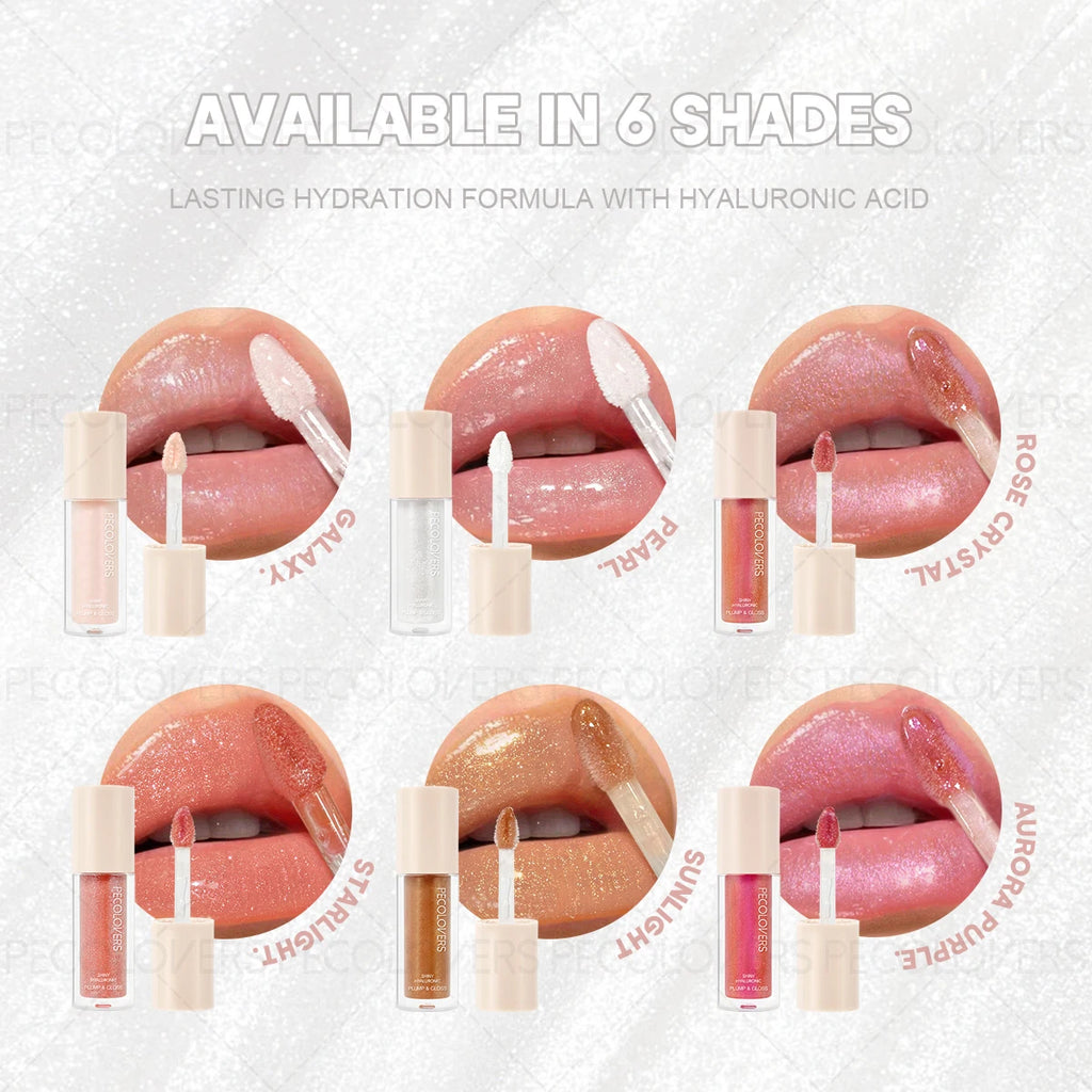 Long-Lasting Shine Plumping Lip Gloss Mirror Moisturizing Glitter Liquid Lipstick Nutritious Lip Liquid Makeup Zpaxo