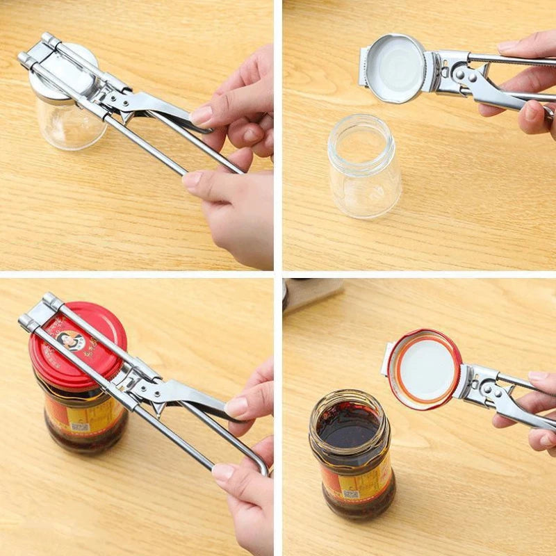 Adjustable Multi-function Bottle Opener Stainless Steel Lids Off Jar Zpaxo