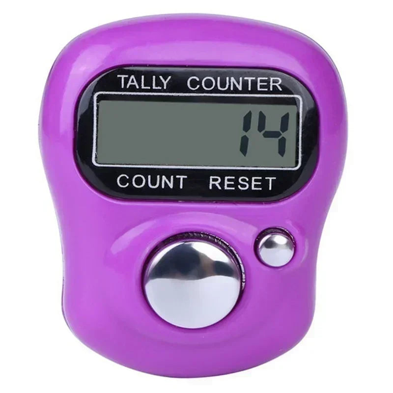 1PCS Mini Point Marker and Row Finger Meter LCD Electronic Digital Tally Counter for Sewing Knitting Weave Tool Zpaxo