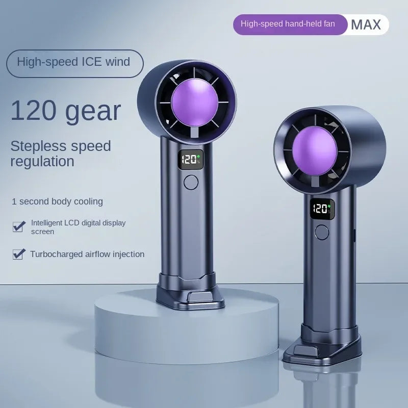Portable Handheld Turbo Fan Adjustable Mini Personal Battery Operated Zpaxo