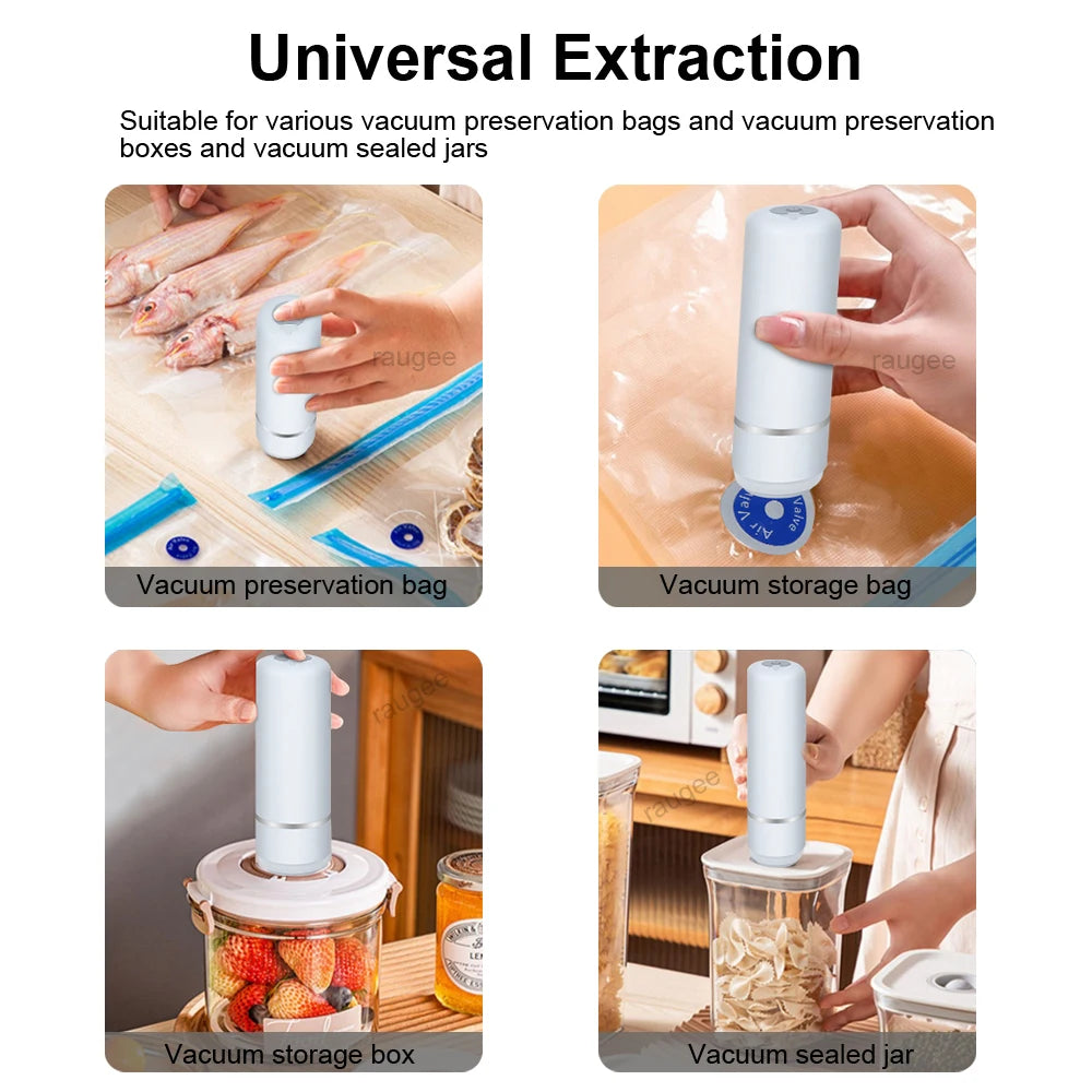 Handheld Vacuum Sealer Machine Mini Pump Portable Food Home Storage Zpaxo