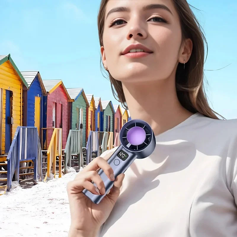 Portable Handheld Turbo Fan Adjustable Mini Personal Battery Operated Zpaxo
