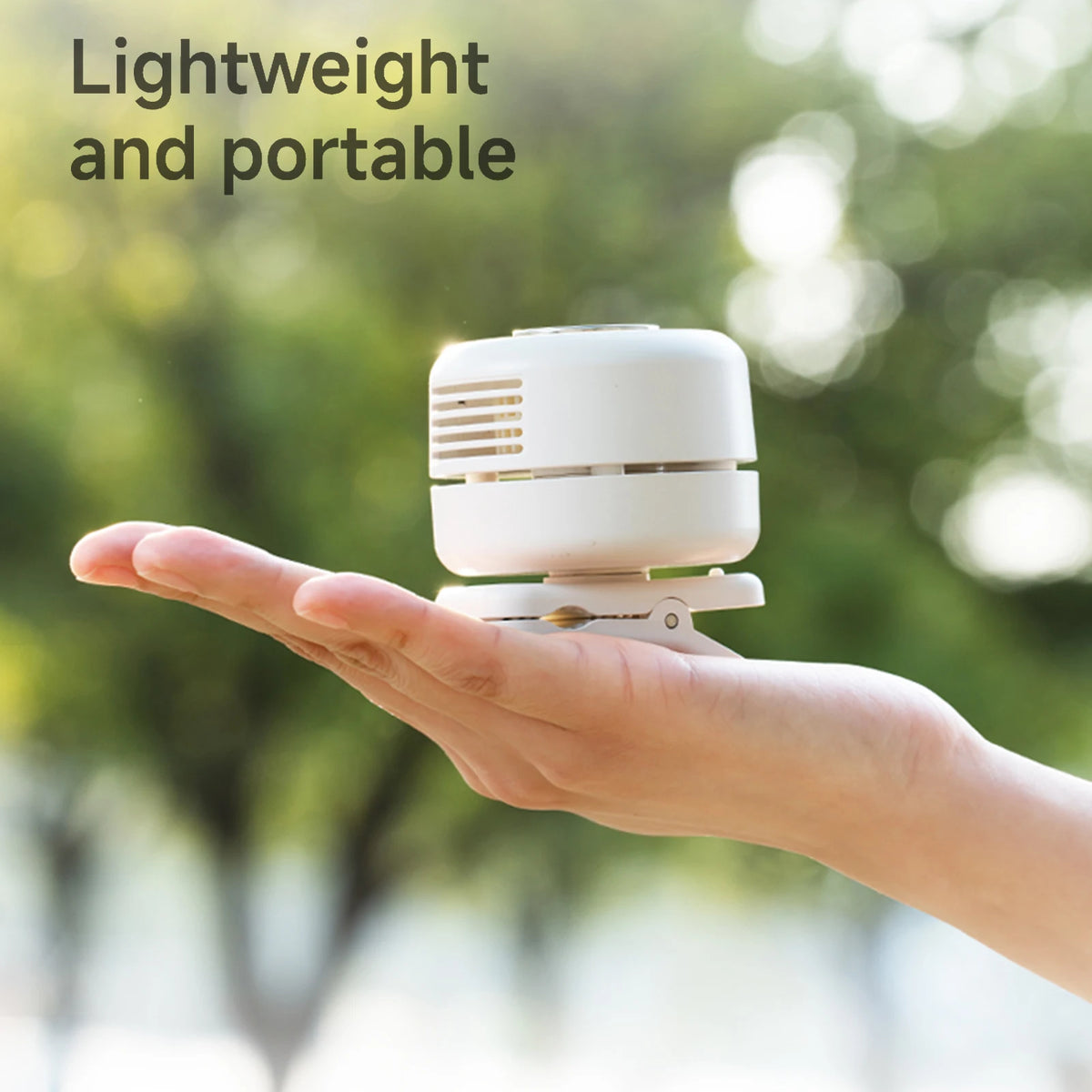 Silent Small Clip Fan 3 Speed Adjustable Mini Personal Fan 1800mAh Battery Type-C Rechargeable for Travel Outdoor Office Zpaxo