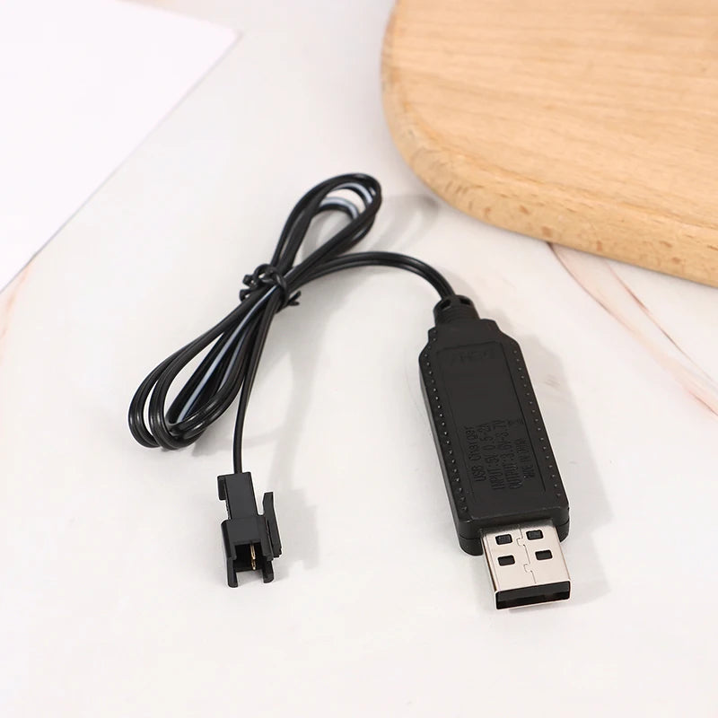 Usb Charger Cable 3 7V Lithium Battery SM-2P Forward RC Car Aircraft Zpaxo