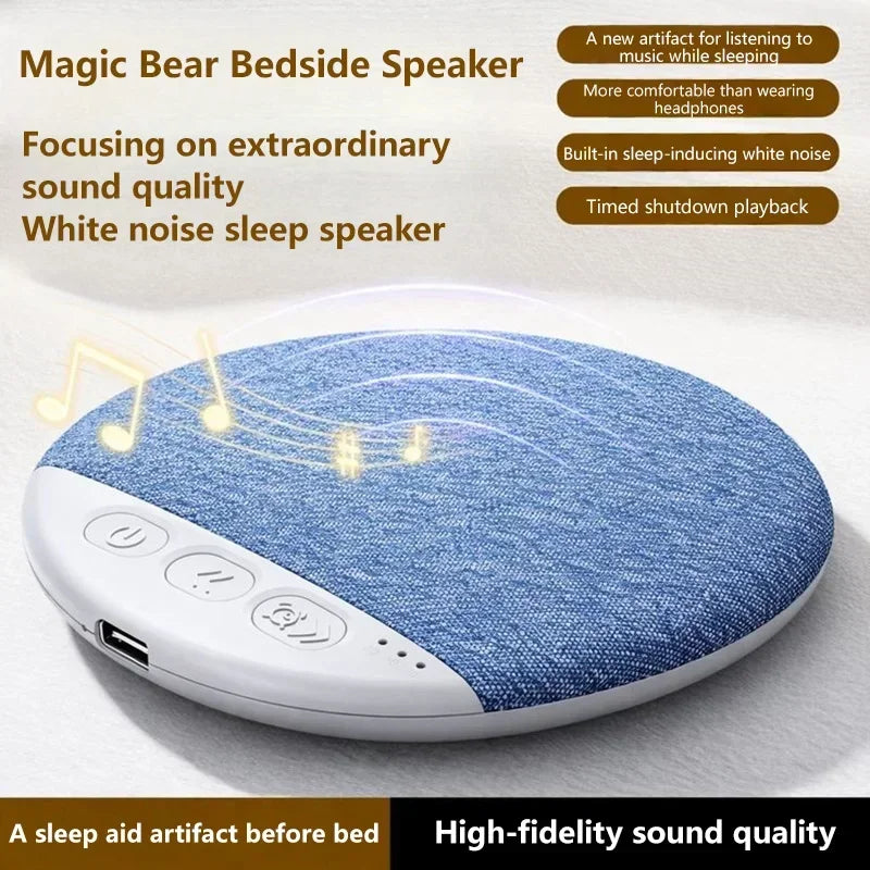 2026 Wireless Pillow Speaker Sleep Aid Bluetooth Under Machine White Zpaxo