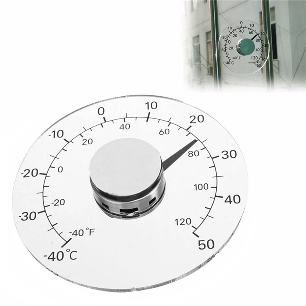 Mini Pointer Temperature Meter Monitor Thermometer Window Wall Indoor Zpaxo