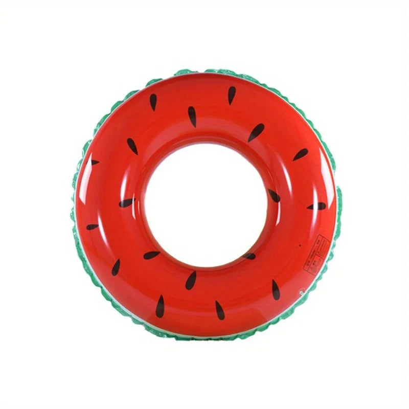Fun Fruit-shaped Swimming Ring Adults Vibrant Summer Pool Beach Float Zpaxo Watermelon