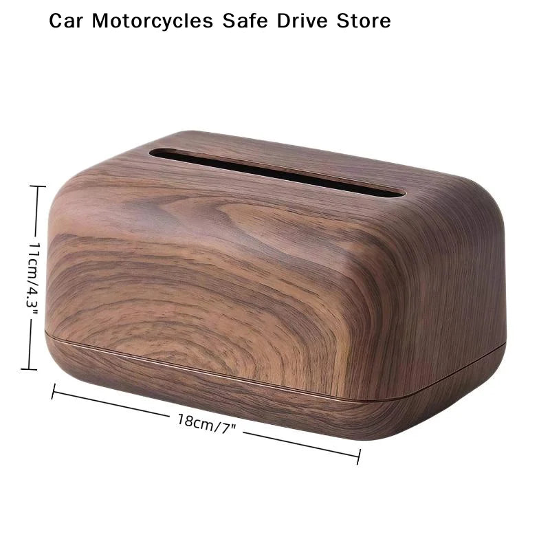 CMNew Chinese-style Simple Walnut Tissue Box Household Solid Wood Zpaxo