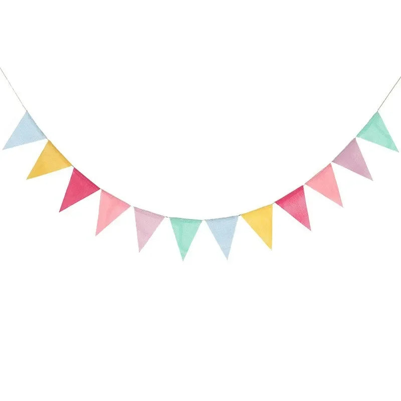Colourful Triangular Flags 8m Birthday Party Christmas Wedding Zpaxo 8 metres 24 pieces