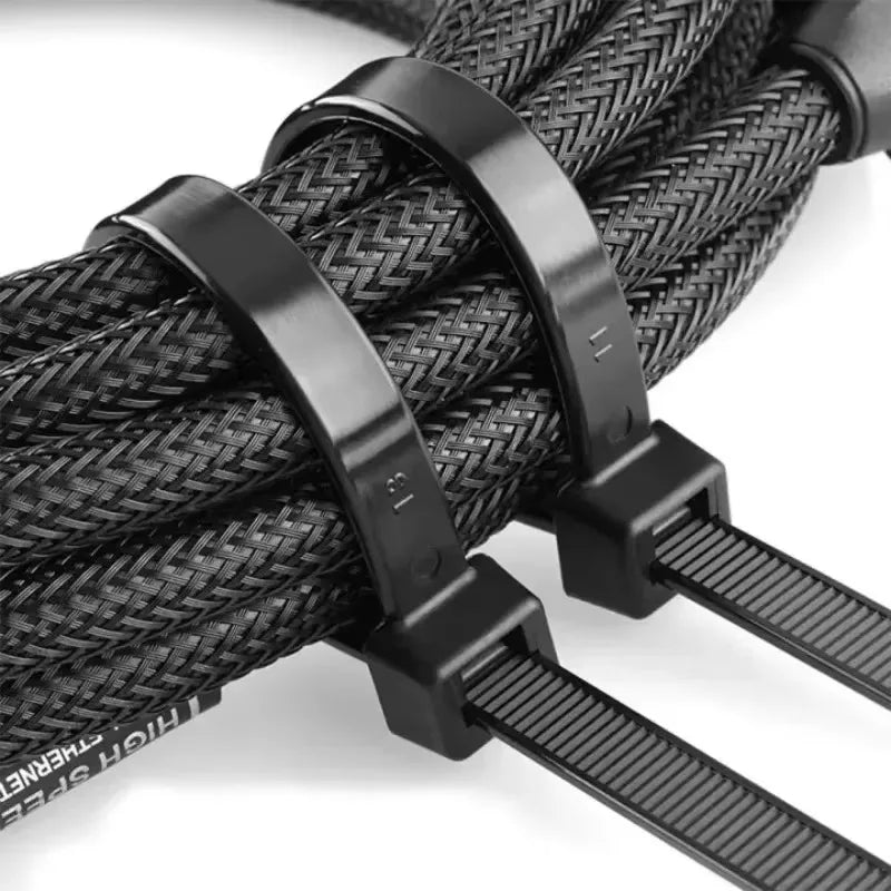 Nylon Universal Cable Tie Heavy Duty Cable with Pin Button Self-Locking Zip Ties Holder Multifunctional Plastic Cable Ties Tool Zpaxo