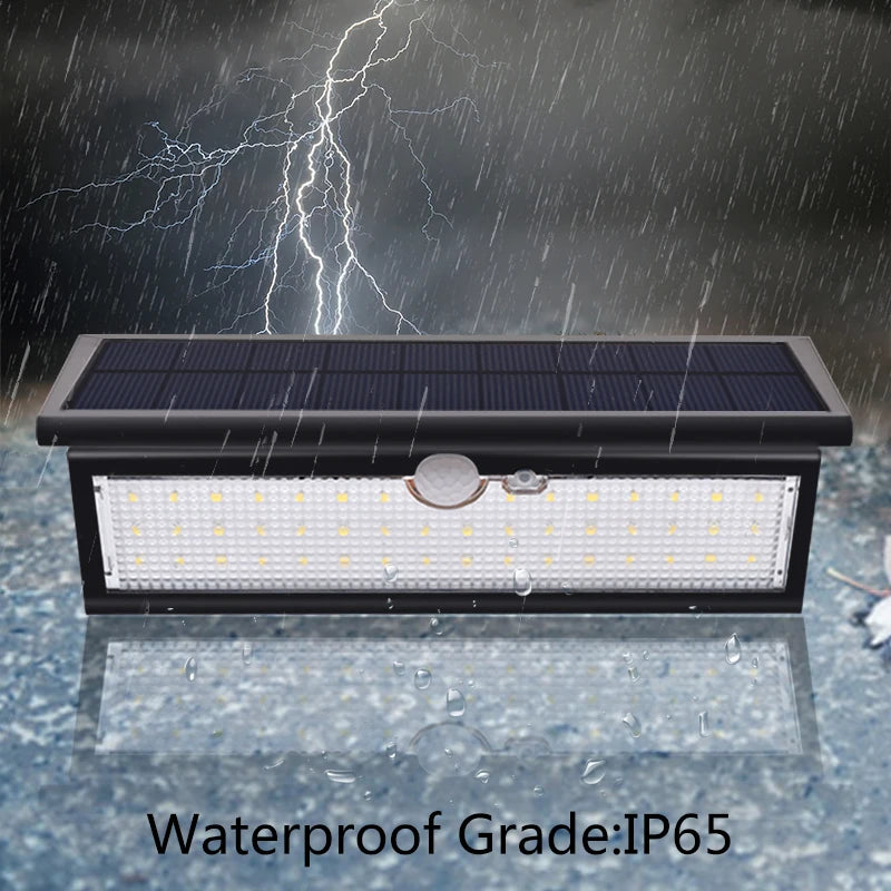 Outdoor Solar Light Waterproof Motion Sensor LED 4 Modes Garden Wall Zpaxo