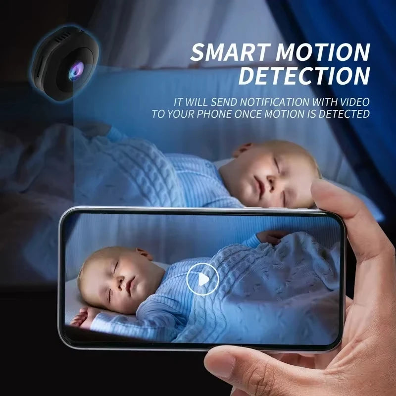 4K 1080p HD Mini Wireless Camera Portable Cam Invisible Night Version Zpaxo