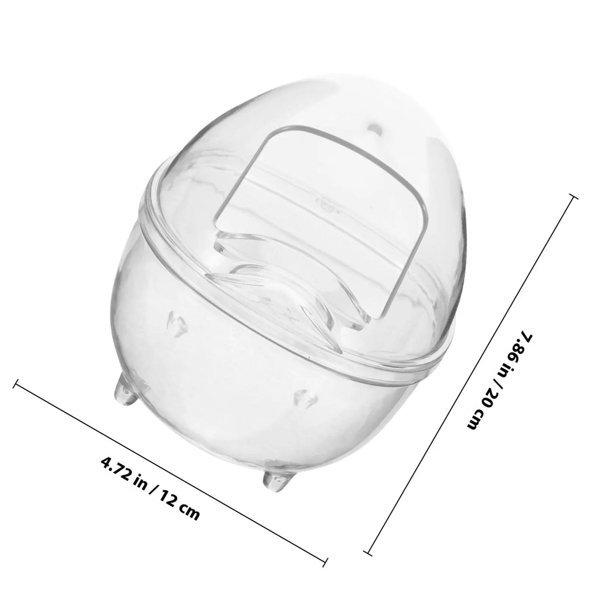 Hamster Sand Bath Container Deepened Design Small Pet Bathroom Box Zpaxo