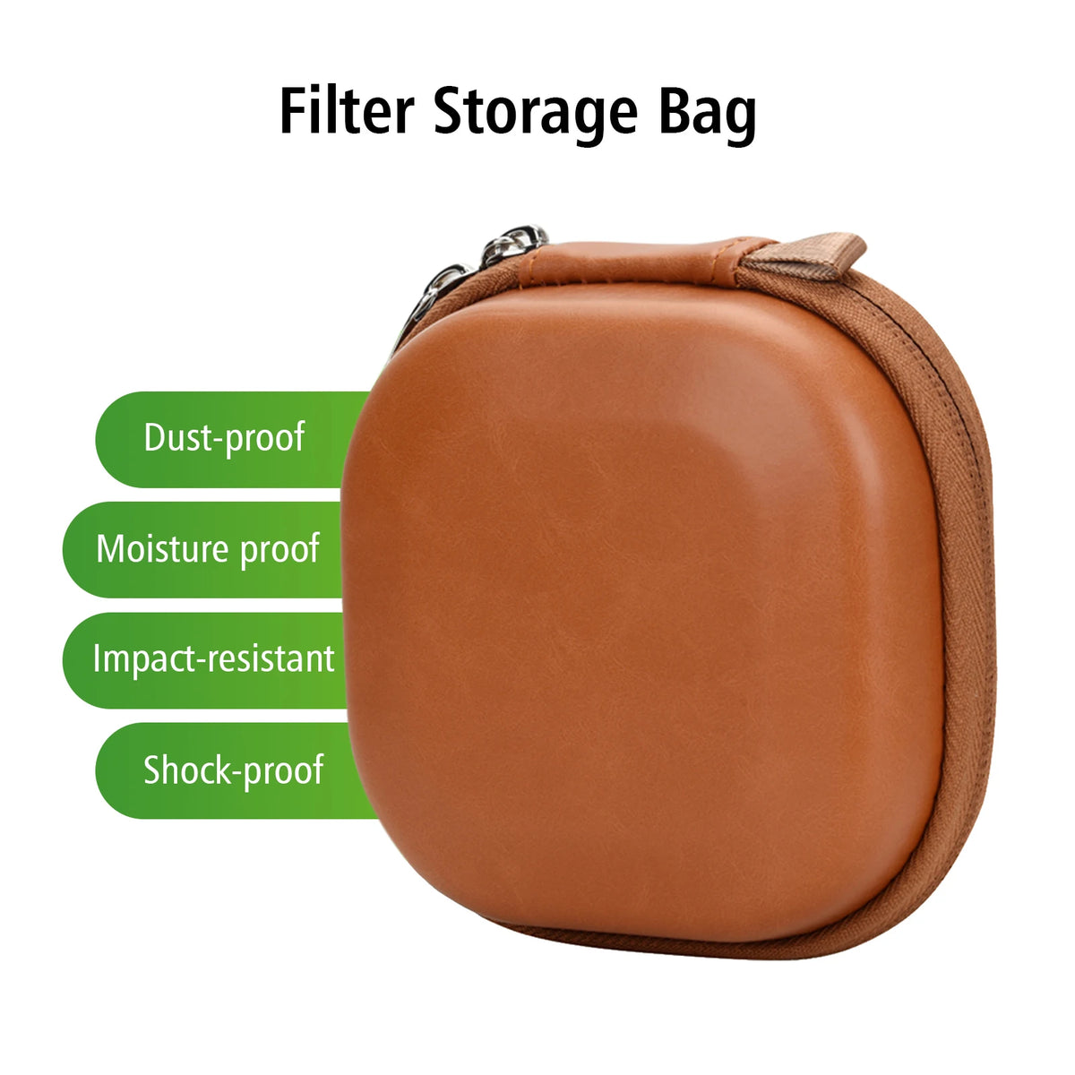 TANLE Filter Hard Storage Case PU Leather Protective Bag Dust-proof Zpaxo