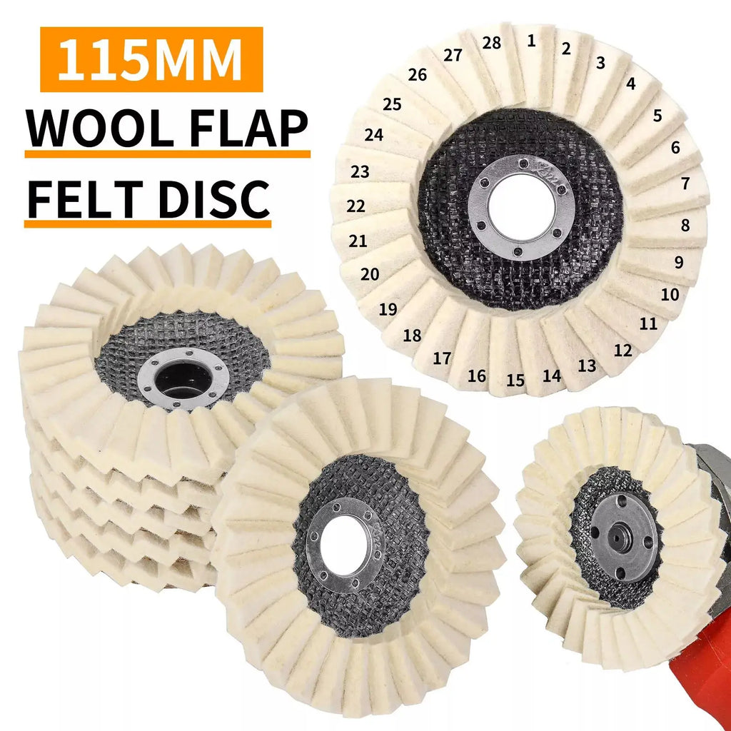 Wool Polishing Wheels Buffing Pads Angle Grinder Accessories Grinding Zpaxo Default Title