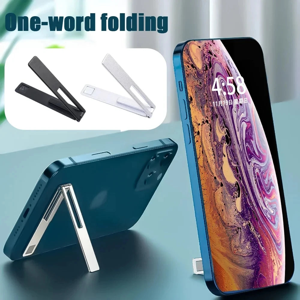 Ultra Thin Mini Phone Kickstand Stand Metal Foldable Universal Zpaxo