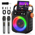 Karaoke Machine 2 Wireless Microphones Portable Bluetooth 5 3 Light Zpaxo MS82