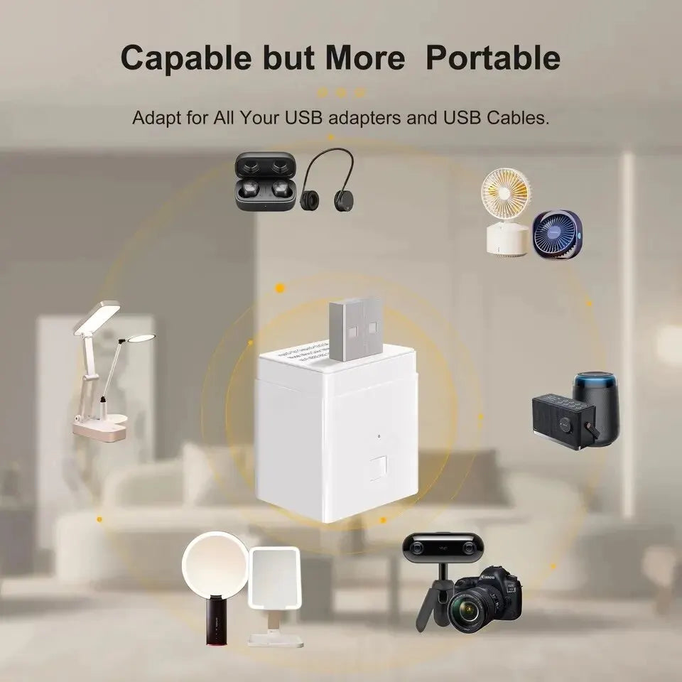 Tuya WIFI Smart Micro USB Adaptor Switch 5V Power Plug Works Life Zpaxo