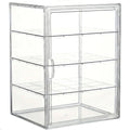 4-Layer Clear Plastic Bread Box Adjustable Bakery Pastry Display Case Zpaxo as show