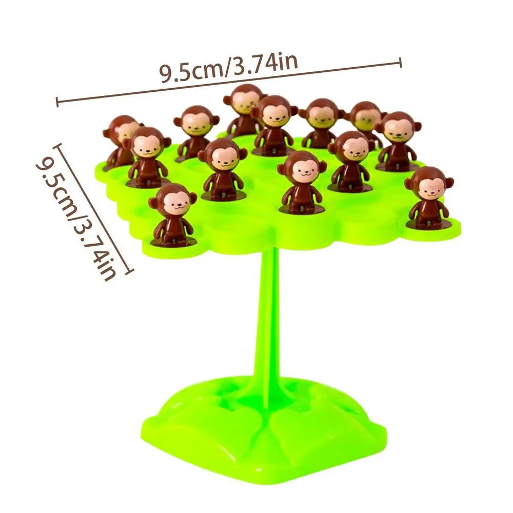 Monkey Balance Game Interactive Stacking Toys Board Kids Boys Girls Zpaxo Green