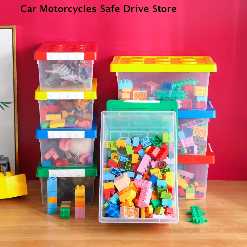 Kids Building Block Storage Box Toy Organizer Stackable Case Zpaxo